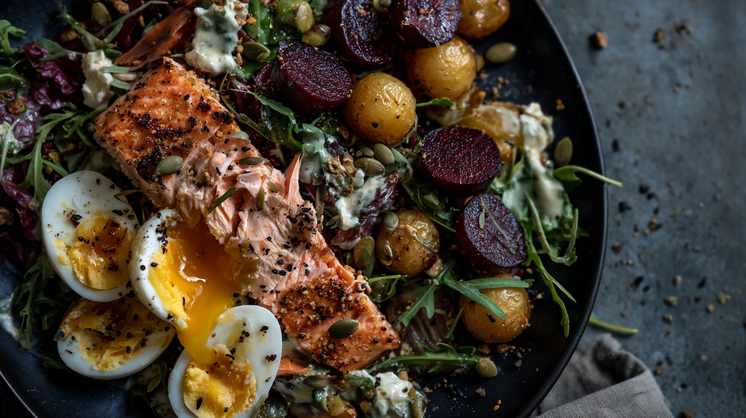 Tellerbild Lachsrezept